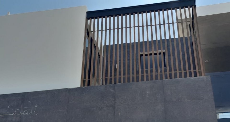 Vigas para exterior en fachada