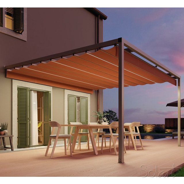 Toldo Palillero a medida en Portería Solart